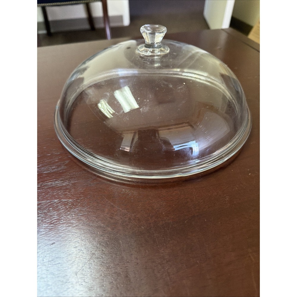Clear Round Casserole Replacement Lid Domed 3" Inside 9.75" Outside 10.25"